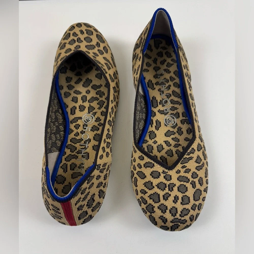 Rothy’s “The Flat” Rounded Toe in Cheetah - Picture 5 of 5
